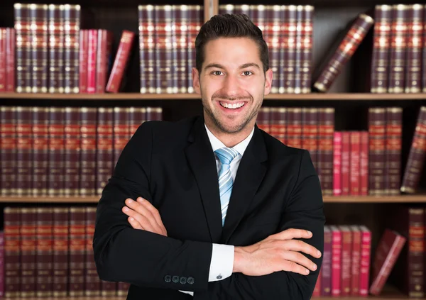 Confident Lawyer Arms Crossed — Stock Photo, Image