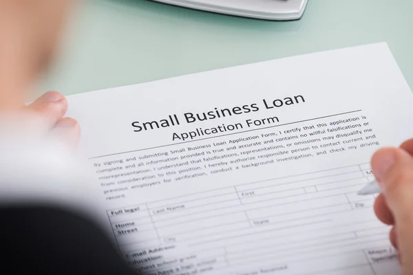 Small Business Loan Application Form — Stock Photo, Image