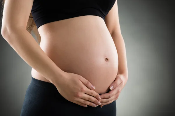 Těhotná žena břicho — Stock fotografie