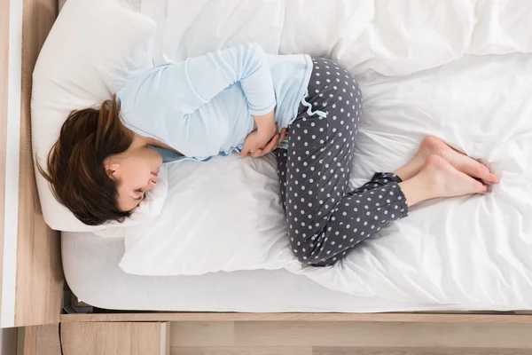 Woman Suffering From Stomach Ache — Stock Photo, Image