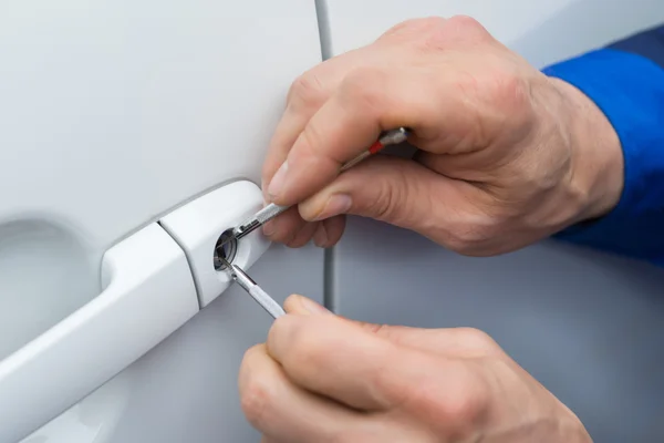 Hand Holding Lockpicks — Stock Photo, Image