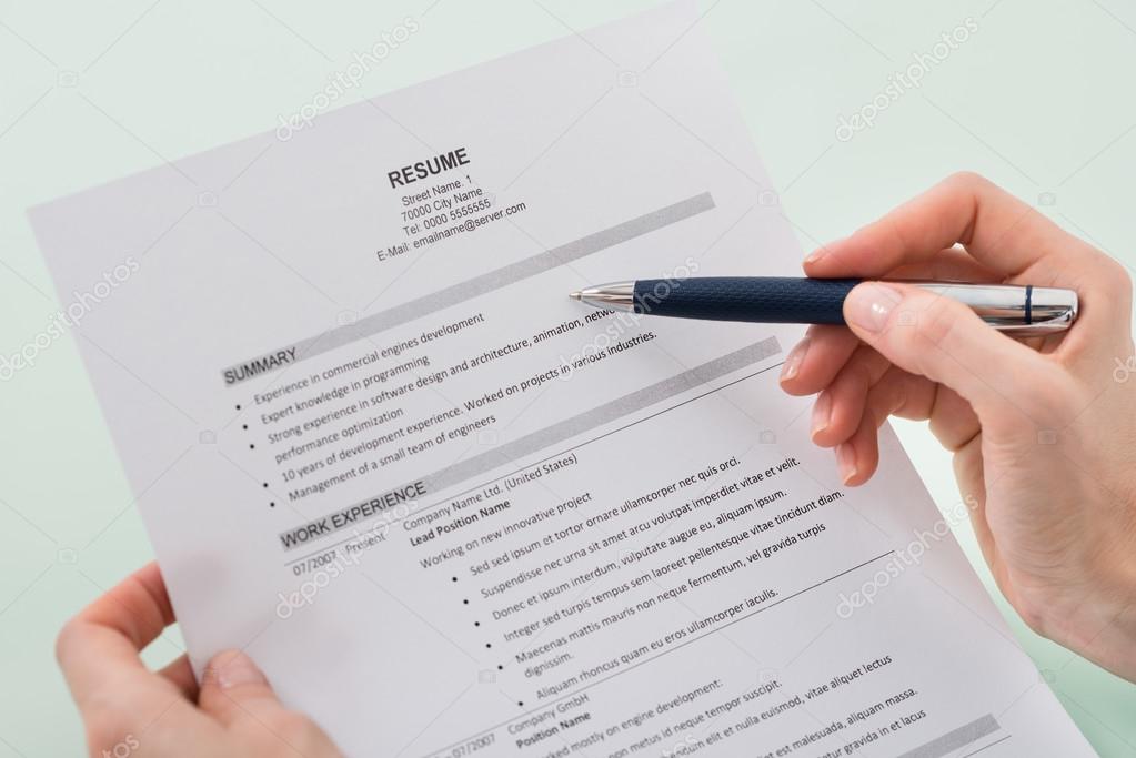 Person Holding Resume Stock Photo - Depositphotos 104088492 Stock Photo Person Holding Resume 
