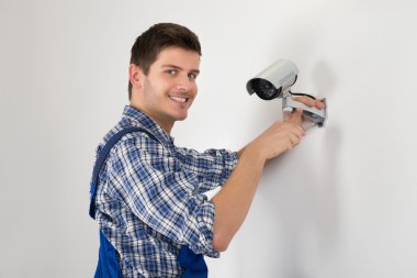 Teknisyen ayarlama Cctv kamera