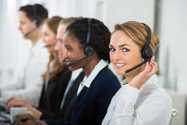 Call Center Operators In Office
