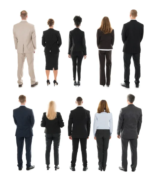 Businesspeople Standing In Row Stock Picture
