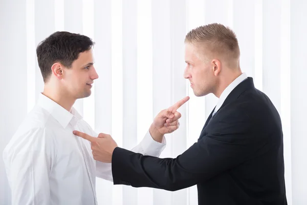 Businessmen Pointing Fingers At Each Other — Stock Photo, Image