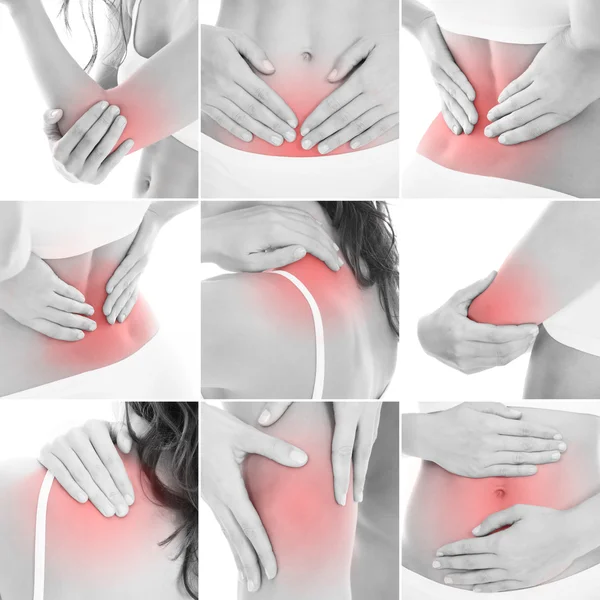 Pain At Several Parts Of Body — Stock Photo, Image
