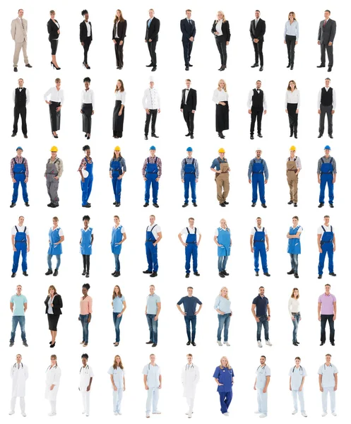 Conjunto de personas con diversas ocupaciones — Foto de Stock