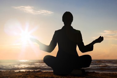 Kişi pratiği Yoga Beach