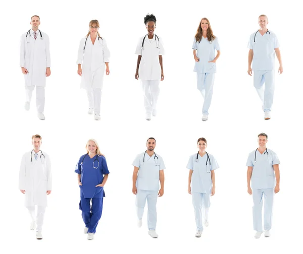 Doctors With Medical Workers — Stock Photo, Image