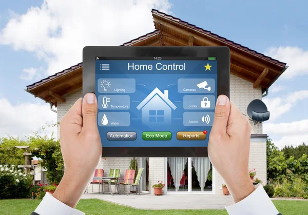 Tablet With Home Control System — Stock Photo, Image