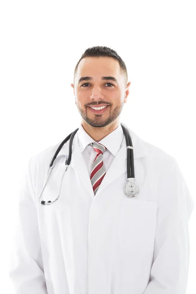 Portret van een lachende dokter — Stockfoto