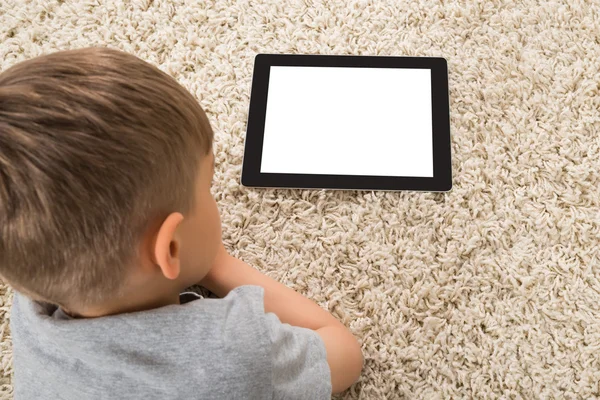 Close-up Of Boy And Digital Tablet — Stock Photo, Image