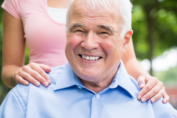 Woman With Her Father — Stock Photo, Image