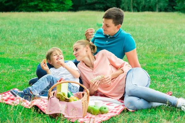 Rodzinny piknik — Zdjęcie stockowe
