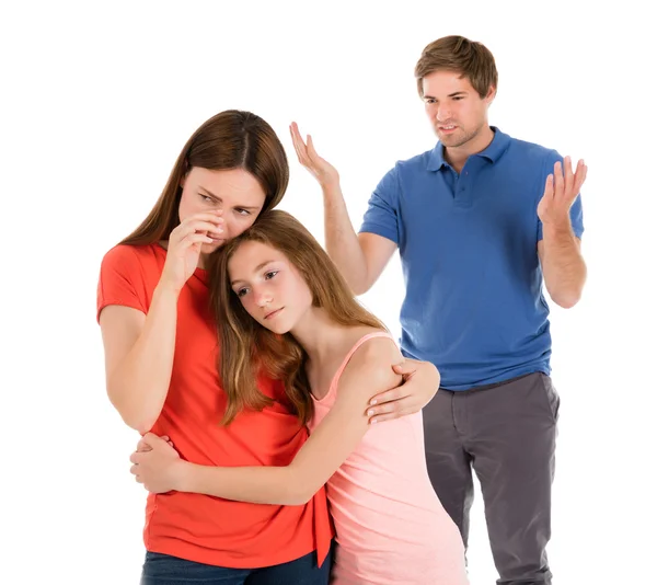 Daughter Comforting Mother — Stock Photo, Image