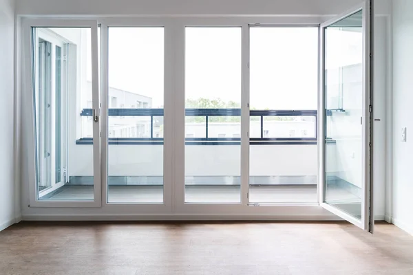Ruangan Kosong Jendela Kamar Desain Interior Modern — Stok Foto