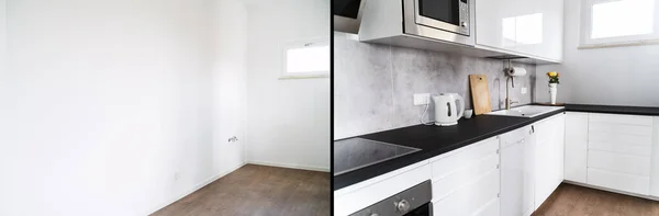 Home Keuken Interieur Remodel Voor — Stockfoto