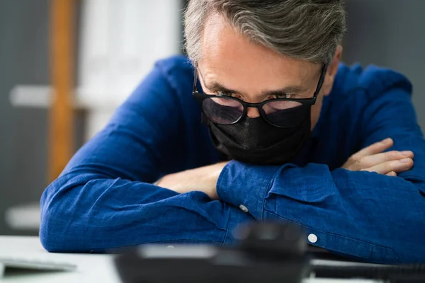 Waiting Landline Telephone Call Corporate Office Phone — Stock Photo, Image