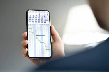 İş Takvimi Yazan Adam Zamanlama Listesi Gündemi