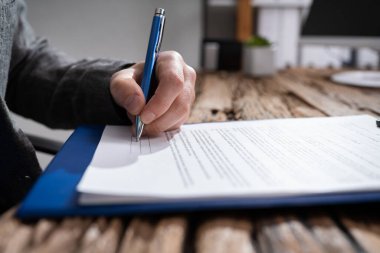 Avukat İmzalama Yasal Formu veya Yönetici Bildirimi
