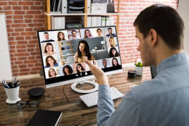 Çevrimiçi Video Konferansı Webinar Toplantı İnsan Kaynakları Çağrısı