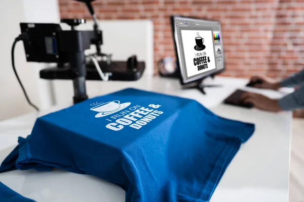 Stampa Shirt Trasferimento Termico Maglietta Merchandise — Foto Stock