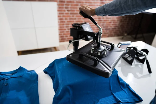 Impresión Camisetas Transferencia Calor Camiseta Mercancía — Foto de Stock