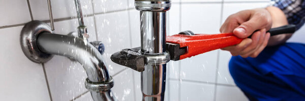 Plumber Water Pipe Leak Repair. Bathroom Leakage
