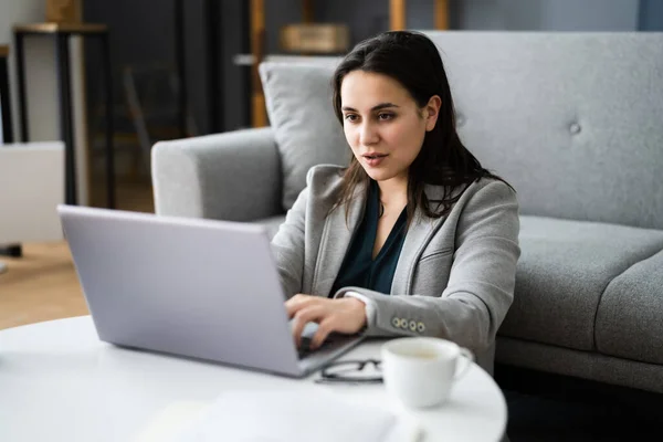 Virtual Elearning Video Conference Webinar Call Laptop — Foto de Stock