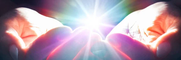 Reiki Psichico Spirituale Guarire Energia Campo Luce — Foto Stock