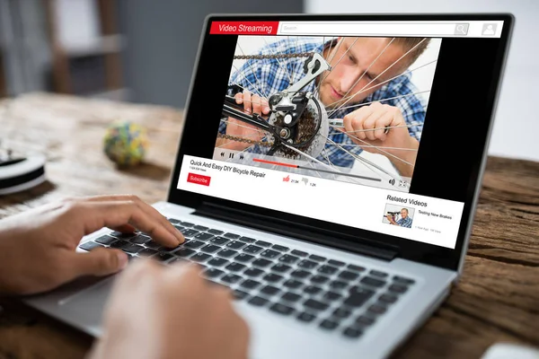 Fietsreparatie Doe Het Zelver Online Video Klasse Cursus — Stockfoto