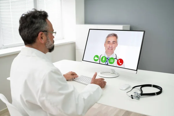 Doctor Medical Video Conference Call And Webinar