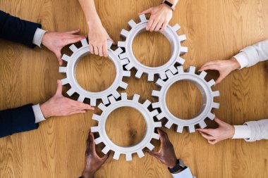 İş Adamları Eller Dişlilere Katılıyor. Destek ve Uygulama