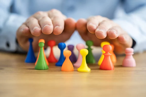 Diversidade Igualdade Inclusão Conceito Protecção Comunidade — Fotografia de Stock