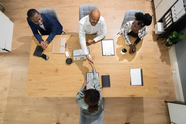 Bewerbungsgespräch Für Das Personalgremium Der Wirtschaft Beratender Dienst — Stockfoto