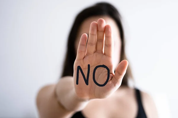 Dire Alle Molestie Sessuali Alla Violenza — Foto Stock