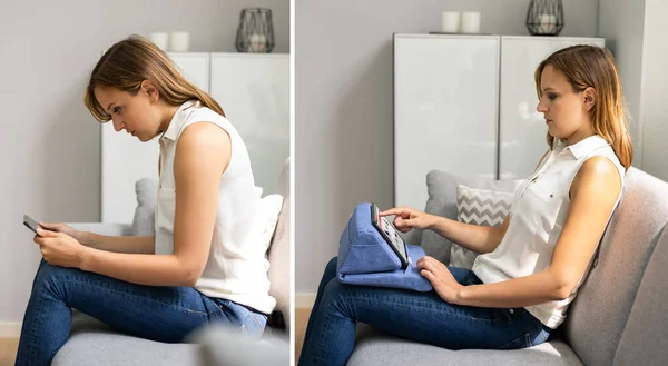 Before After Neck Pain Posture Using Tablet