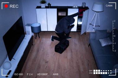 CCTV Güvenlik Kamerası Hırsız Hırsızı Gösteriyor