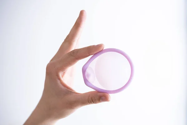 Anel Contracetivo Vaginal Diafragma Contraceção Espermicidas Controle Natalidade — Fotografia de Stock
