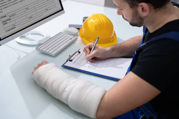 Worker Accident Insurance Disability Compensation And Social Benefits