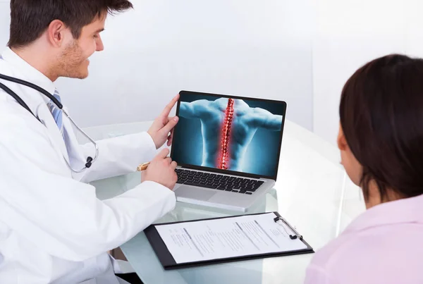 Dolor Lumbar Osteoporosis Articular Dolor Espalda Ortopédico — Foto de Stock