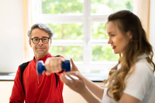 Physiothérapie Réadaptation Pour Les Personnes Âgées Réadaptation — Photo