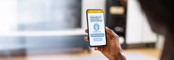 Інтернет Банк Грошовий Переказ Перевірка Балансу — стокове фото