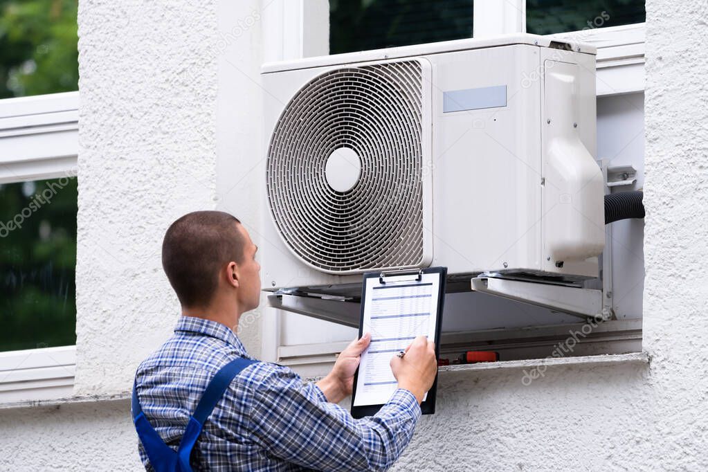 Air Condition Appliance Compressor Inspection Check Outside