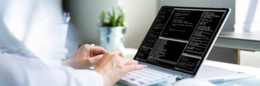 Programcı Kadın Kodlaması. Kız Kodlayıcı ve Web Geliştirici