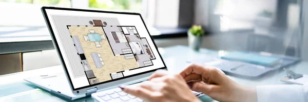 Online Real Estate House Renovering Management Och Fastighetsförvaltare — Stockfoto