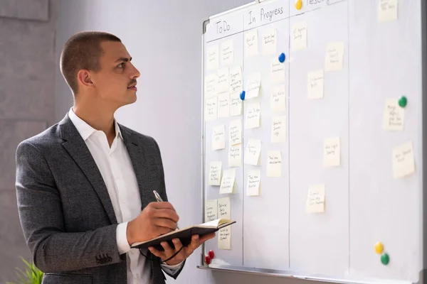 Scrivere Kanban Business Board Ufficio — Foto Stock