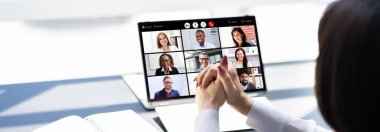 Çevrimiçi Dijital İK Video Konferansı Webinar. İş Çağrısı