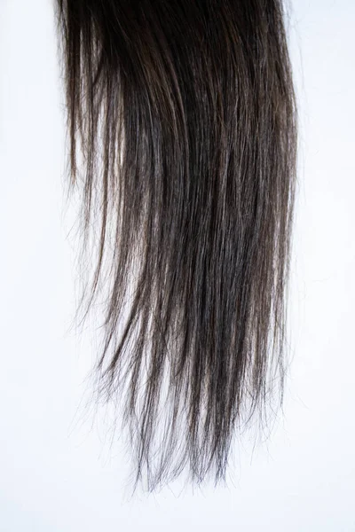 Fake Woman Hair False Healthy Long Hair — Stock Photo, Image